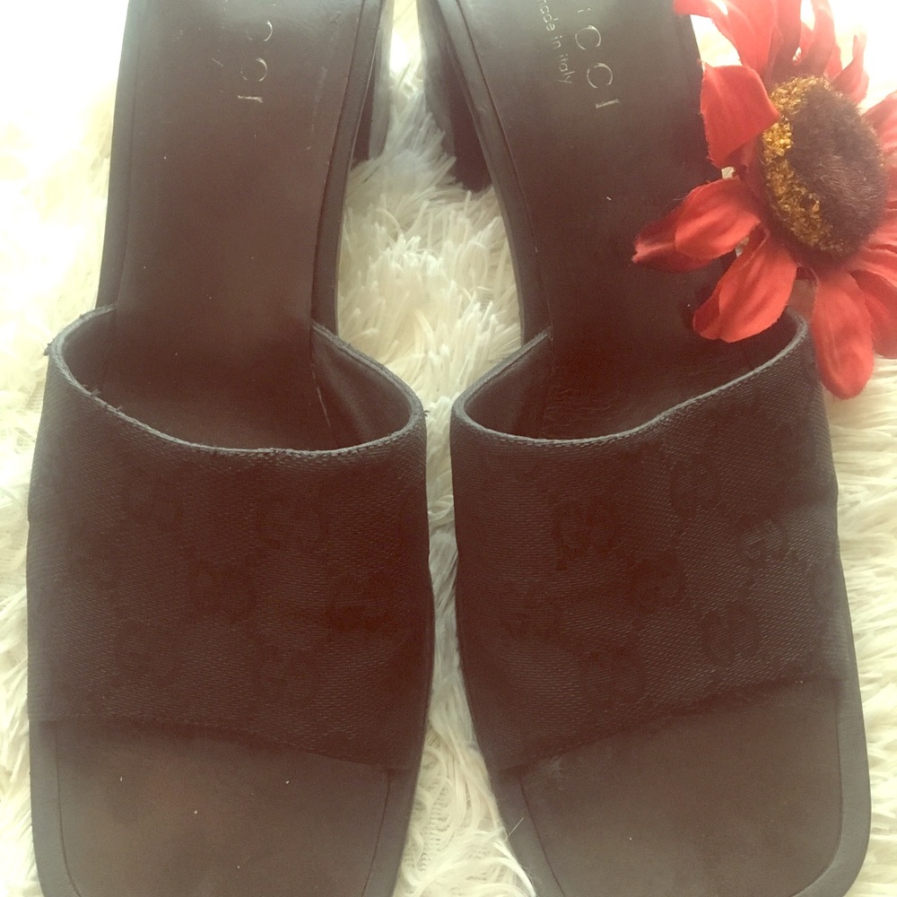 100% Authentic, Preowned, Gucci Mules, Slides